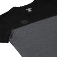 thumbnail image 3 of Playera Umbro Talla G Deportiva Manga Corta con Dos Bloques Gris con Negro, 3 of 3