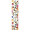 thumbnail image 1 of Unique Loom Blossom Floral Area Rug 2' x 8' Runner Ivory/Green, 1 of 1