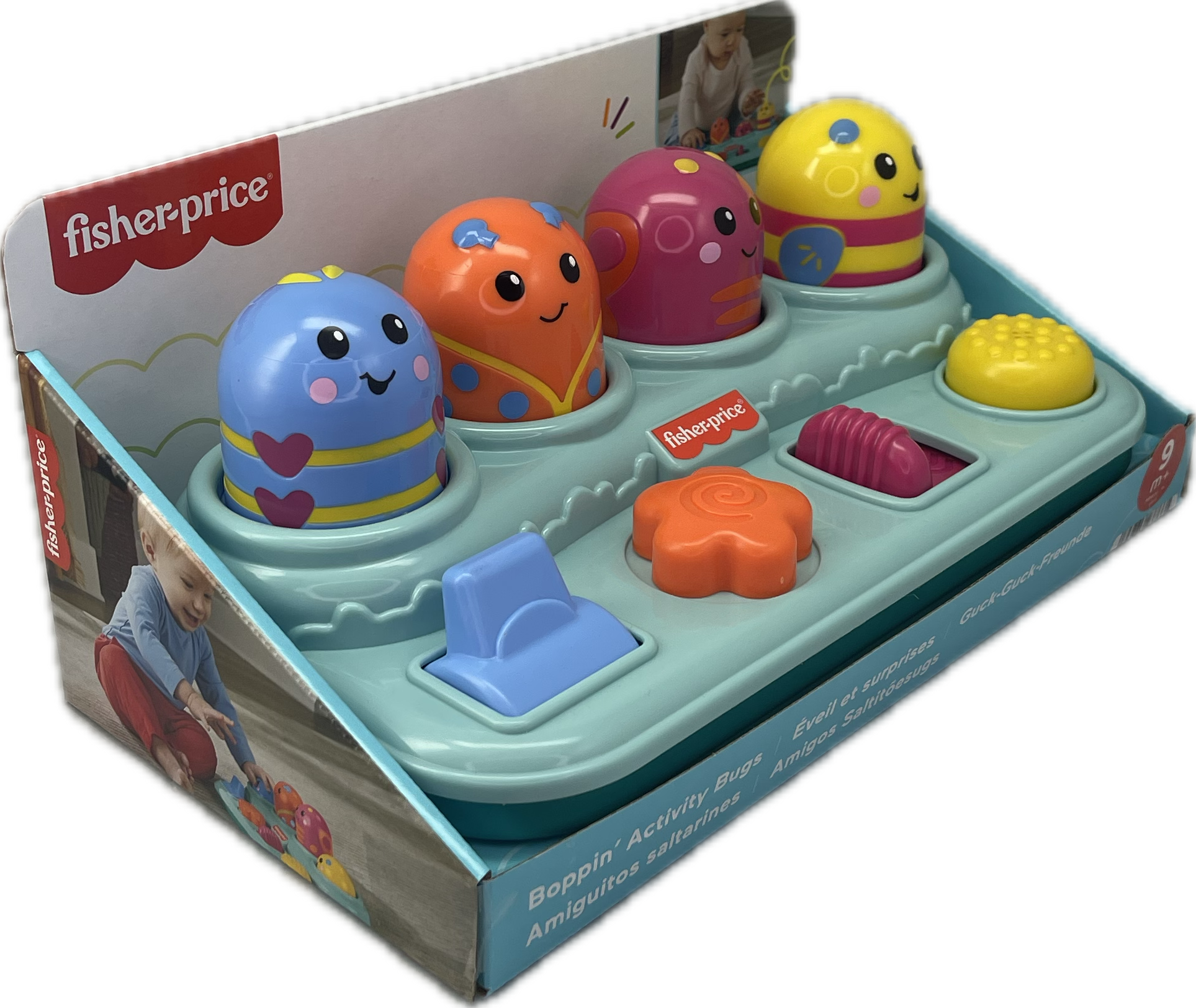 Fisher Price Boppin Activity Bugs Refresh Pop-Up Infant Toy