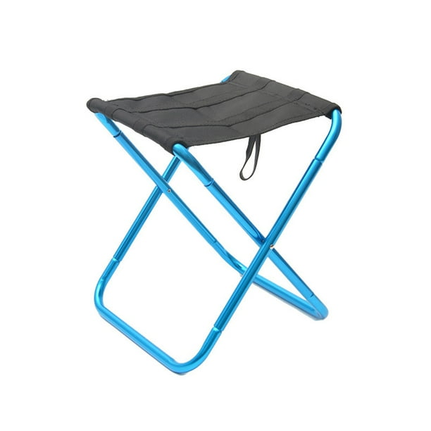 Taburete Plegable Sweethay para Exterior Azul con Bolsa de Almacenamiento