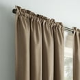 thumbnail image 3 of Eclipse Samara Solid Blackout Curtains, Single Curtain Panel, 63 Inch Long Blackout Curtains, 42" W x 63" L, Toffee, 3 of 8
