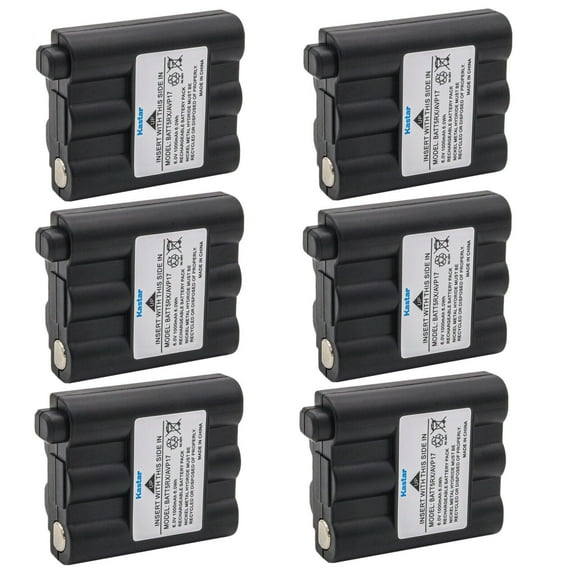 Kastar 6-Pack Two Way Radio Battery Replacement for Midland BATT-5RX BATT5RX AVP-17 AVP17 GXT800 GXT808 GXT850 GXT860 GXT881 GXT895 GXT900 GXT950 GXT991 GXT1000 GXT1030 GXT1050 GXT1091 T290 T295 XT511