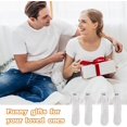 thumbnail image 3 of 2 Pairs Hand Holding Socks Hand Socks Hand in Hand Unisex Gift for Lover Women Men Girlfriend Wife, 3 of 5