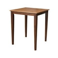 thumbnail image 4 of 30" x 30" Solid Wood Counter Height Table in Cinnamon/Espresso & 2 Stools, 4 of 4