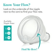 Evenflo Balance + Wide Neck BPA-Free Silicone Slow Flow Baby Bottle Nipple - 0 Months+, 6ct