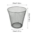 thumbnail image 3 of Wire Mesh Round Waste Lightweight Can Open Top Wastebasket Recycling Desk School Garbage Cans Home & Custom Storage Home Decor, 3 of 7