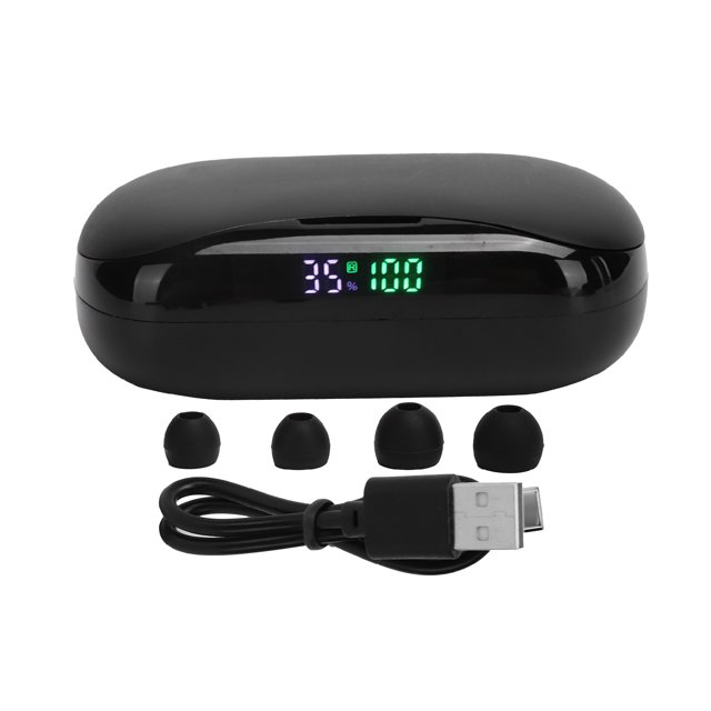 TWS-210 Auriculares inalámbricos Bluetooth con control táctil, auriculares estéreo para juegos con pantalla LED210