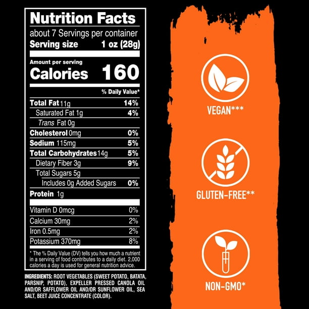 Terra Original Sea Salt Vegetable Snack Chips, 6.8 oz