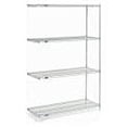thumbnail image 4 of Nexel 189352 Poly-Z-Brite Wire Shelving Add-On 48 x 18 x 86 in. - Clear, 4 of 4