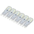 thumbnail image 3 of 14 LED Dimmable Bulbs, Fast Heat Dissipation 6pcs G9 Light Bulb Universal Small 3W  For Table Lamp For Ceiling Lamp Warm Light 110V, 3 of 8