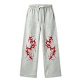 thumbnail image 4 of CONZONE Little Boys Baggy Sweatpants Y2K Graphic Joggers for Boys Drawstring Fall Winter Athletic Trousers with Pockets, 4 of 5