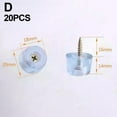 thumbnail image 1 of 20Pcs Chair Leg Mat Anti-Slip Feet For Pads Silicone Transparent For Sofa Chair Leg D, 1 of 4