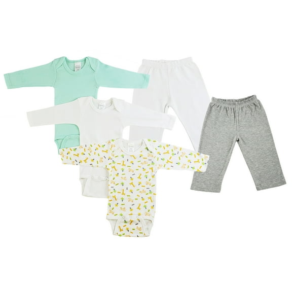 Infant Boys Long Sleeve Onezies and Track Sweatpants