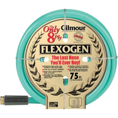 Gilmour 10-12075 1/2 in X 75' 8 Ply Flexogen Garden Hose - Walmart.com