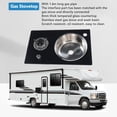 thumbnail image 3 of Tempered Glass Gas Stove Top, Multifunction Stylish 1 Burner Rv LPG Cooktop Embedded Mount 1.8Kw Easy To Clean  for Boat Camper, 3 of 7