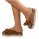 thumbnail image 5 of Zapatillas de verano para mujer, sandalias de suela gruesa, zapatos informales para mujer, zapatillas con lazo y boca de pez Wmkox8yii ytu7276, 5 of 5
