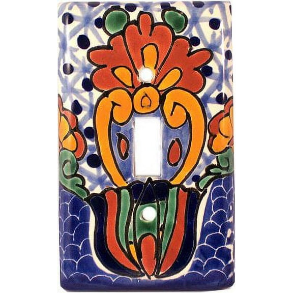 Single Toggle Turtle Talavera Switch Plate
