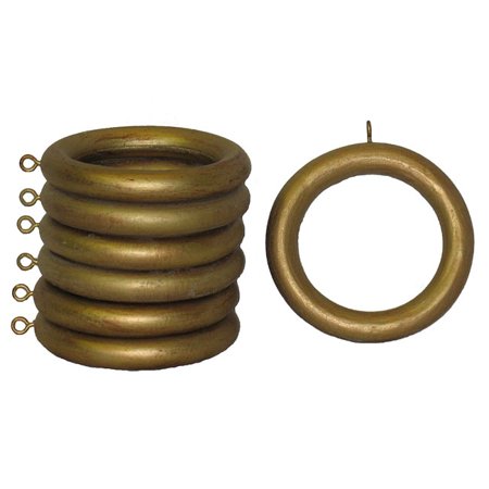 UPC 701804187293 - House Parts Inc Wood 2-inch Historical Gold Curtain Rings  (Set of 7)