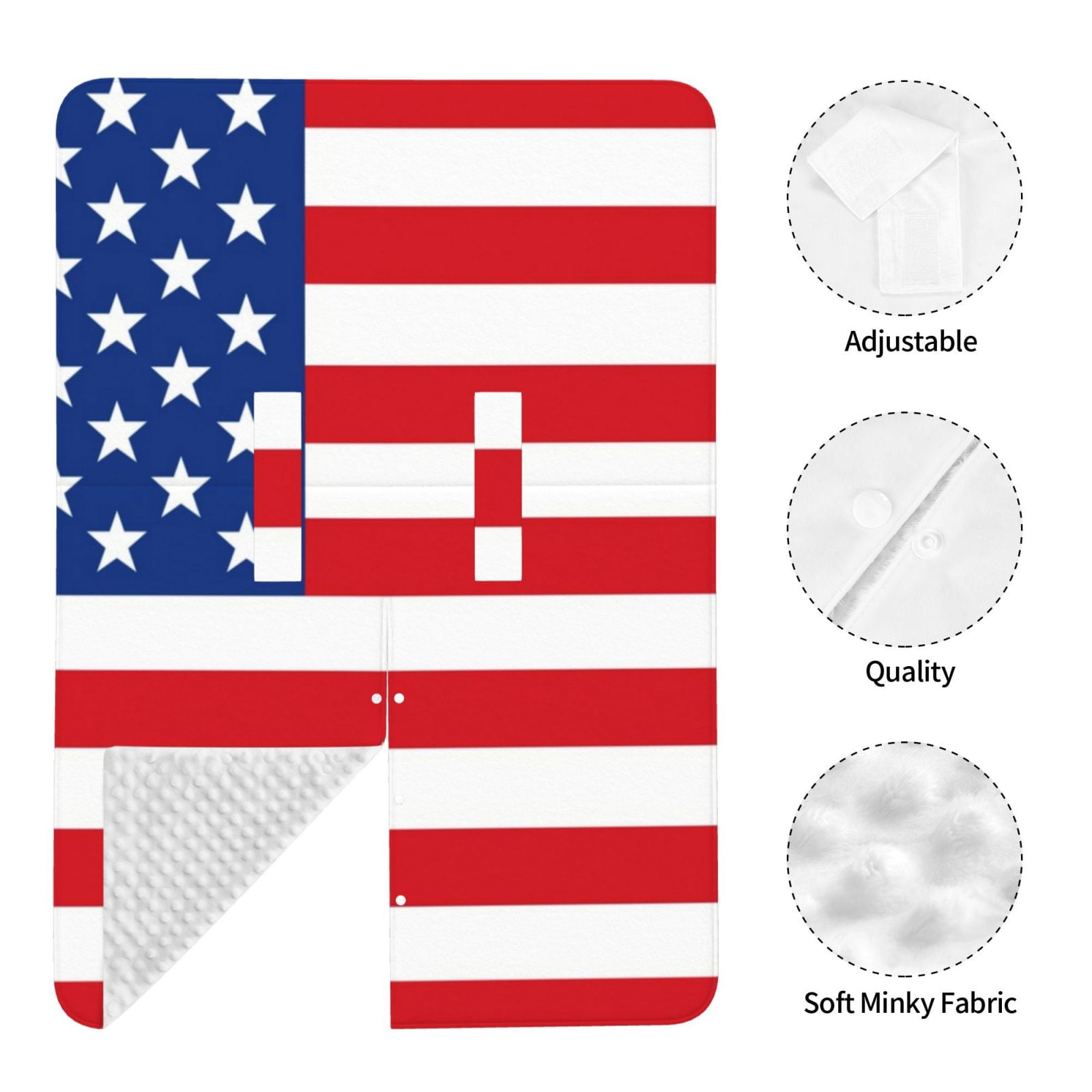 Naloa America Flags3 Baby Car Seat Cover, Breathable Baby Carrier Cover, Multiuse Baby Carrier Cover & Nursing Breastfeeding Cover