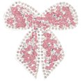 thumbnail image 1 of Rhinestone Applique Patch Decorative Sewing Bowknot Patch Bowknot Iron On Patch Clothing Decor, 1 of 8
