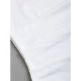 thumbnail image 5 of White Womens One Shoulder Ruched Bodycon Mini Dress With Tie Detail, 5 of 6