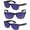 Blue/Blue, variant on 3 Pair of Classic Bifocal Reading Sunglasses For Men And Women Reading Glasses - Black/Blue - 2.25