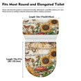 thumbnail image 6 of SEANATIVE 2 Pieces Toilet Lid & Tank Covers Washable Toilet Protector Cover Universal Fit Most Round and Elongated Toilet for Bathroom Decor, Mushroom Sunflower Butterfly, 6 of 7