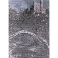 thumbnail image 1 of Ahgly Company Indoor Rectangle Mid-Century Modern Dark Gray Oriental Area Rugs, 4' x 6', 1 of 6