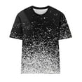 thumbnail image 4 of Womens Grapchic Shirts Short Sleeve Casual Round Neck T-Shirts Loose Pullover Outdoor Tops Blouses (M, Black-D), 4 of 4