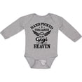 thumbnail image 3 of Inktastic Handpicked for Earth by My Gigi in Heaven with Angel Wings Boys or Girls Long Sleeve Baby Bodysuit, 3 of 5