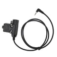 thumbnail image 1 of Adaptador de auriculares U94 PTT, Cable conector de auriculares con Clip trasero de 90cm para Walkie Talkies de doble canal Xiaomi, 1 of 9