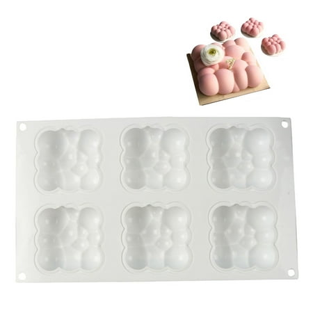 

3D Clouds Mousse Cake Mould | Grid Block Clouds Ripple 3D Mousse Cake Molds | Ice Creams Chocolates Cake DIY Making Mold Bakeware Geometric shapes