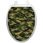 Toilet Tattoos Youth Army Camouflage Toilet Seat Decal