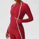 thumbnail image 4 of Ailaofu Running Jacket for Women Workout Jackets Zip Up Slim Fit Athletic Yoga Cropped Tops, 4 of 7