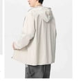 thumbnail image 4 of Annhoo Men Hooded Windbreaker Jacket Lightweight Zip Up Long Sleeve Outerwear with Pockets for Vacation Beach, 4 of 6