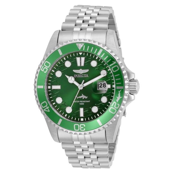 Invicta Mens Pro Diver Quartz 3 Aiguilles Cadran Vert Montre