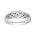 thumbnail image 5 of Solid 14K White Gold Diamond Wedding Band Ring Size 8.5 (.103 cttw.), 5 of 8