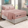 thumbnail image 2 of Juego de sábanas Hearth & Harbor Luxury Soft King Peach Beige, 2 of 8