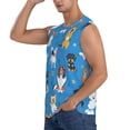 thumbnail image 3 of Kdxio Cute Dogs for Men's Muscle T-shirt,Sleeveless for Workout Running Athletic Gym Lounge Casual, 3 of 7