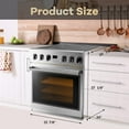 thumbnail image 4 of 36" Electric Range with 5 Heating Elements Convection Oven 6.0 Cu. Ft. Capacity, 6 Functions - Professional Electric Range Oven with Smooth Glass Top, 4 of 7
