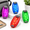 Pink&Red&Blue&Green, variant on Blue&Green LED Safety Lights Clip-On Strobe Running Lights for Bicycle Runners Dog Collars