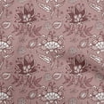 thumbnail image 1 of oneOone Cotton Poplin Pink Fabric Jacobean Floral Sewing Material Print Fabric By The Yard 42 Inch Wide, 1 of 4