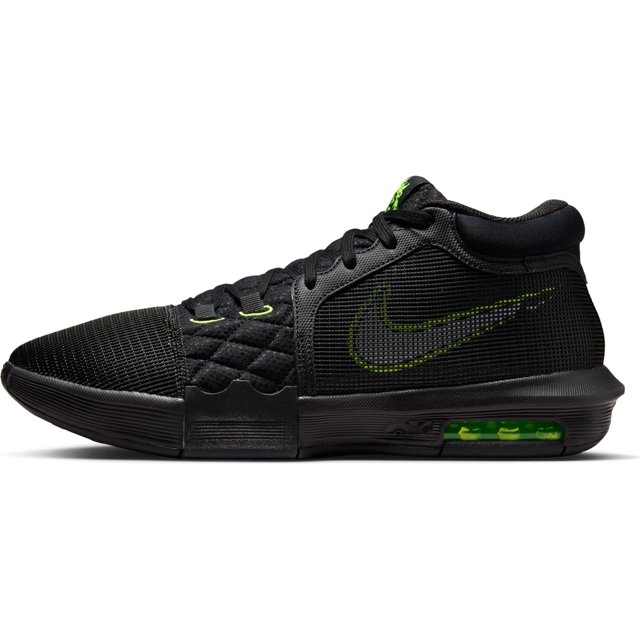 Zapatillas de baloncesto Nike LeBron Witness 8 para hombre negro/blanco/Volt