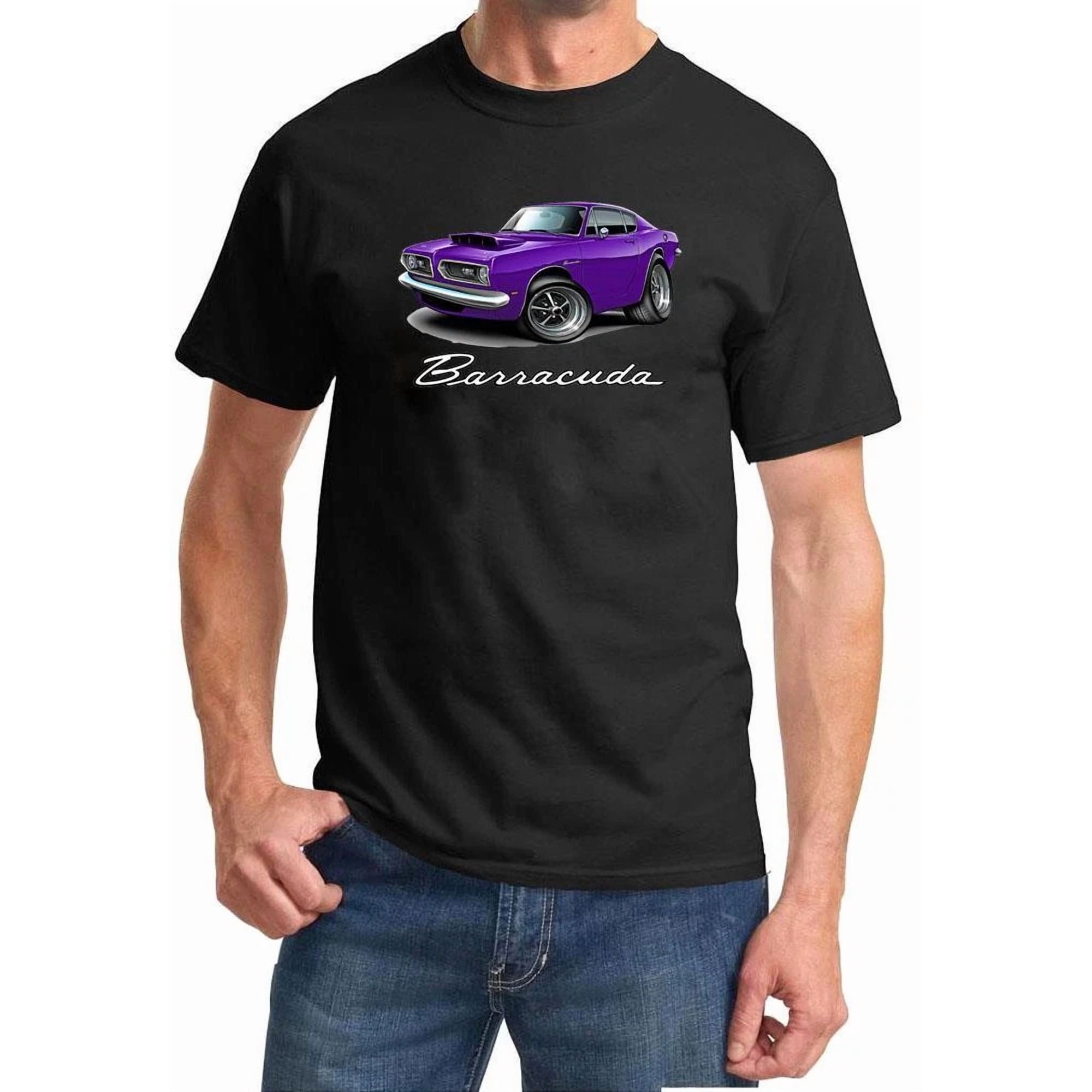 1967-1969 Plymouth Barracuda Fastback Full Color Tshirt NEW FREE SHIPPING