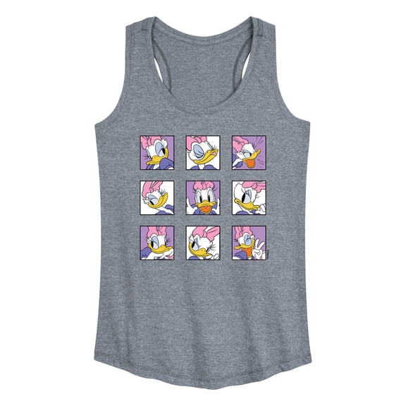 Mickey & Friends - Daisy Emotions Grid - Women's Racerback Tank Top