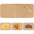 thumbnail image 1 of 200 hojas de papel pergamino para freidora de aire Ninja Foodi Dual Air Fryer, compatible con papel pergamino perforado antiadherente, 1 of 5