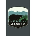 thumbnail image 2 of Tote Bag, Jasper National Park, Canada, Black Bear and Cub, Contour, Unisex, Reusable, Washable Canvas, Unique Art, 2 of 2