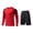 Red, variant on 2 Piece Tween Boys Goalkeeper Uniform Sets Padded Long Sleeve V Neck Athletic Top and Padded Shorts Outfits Stretch Activewear for Soccer Training Paintball Contact Sports