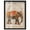 Black Frame, variant on Elephant Queen Shadowbox Print Oriental Wall Decor by Art Remedy, White Frame, 30 x 36