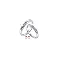 thumbnail image 1 of Anillos para pareja, plata de ley 925, tamaño ajustable, 1 of 6